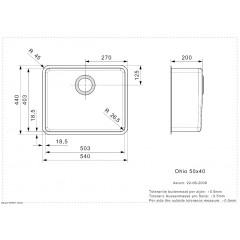 Кухонная мойка Reginox OHIO 50x40 Midnight Sky
