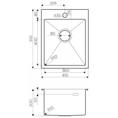 Кухонная мойка Omoikiri Akisame 41-IN