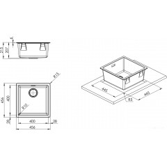 Кухонная мойка Smeg VZP45B