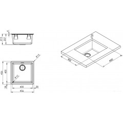 Кухонная мойка Smeg VZP45B