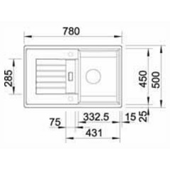 Кухонная мойка Blanco Zia 45S Silgranit PuraDur белый