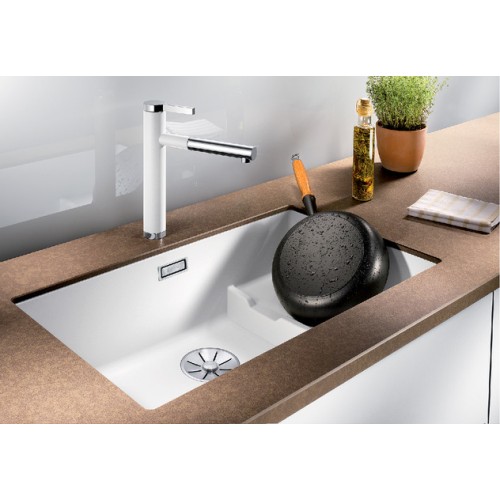 Кухонная мойка Blanco SUBLINE 700-U Level с отв.арм. InFino (белый)