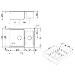 Кухонная мойка Smeg VSTR4018-2