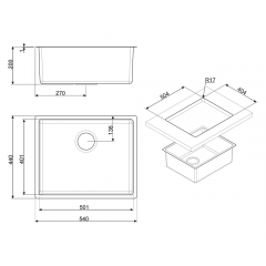 Кухонная мойка Smeg VSTR50DKX