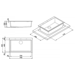 Кухонная мойка Smeg VZ79N