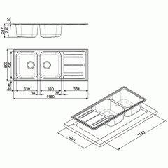 Кухонная мойка Smeg LZ116P