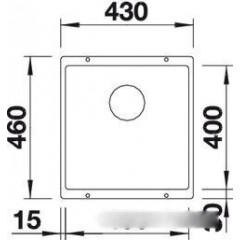 Кухонная мойка Blanco Rotan 400-U антрацит 521332