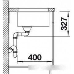 Кухонная мойка Blanco Rotan 400-U антрацит 521332