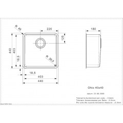 Кухонная мойка Reginox OHIO 40x40 Arctic White