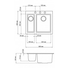 Кухонная мойка Omoikiri Bosen 59-2-DC