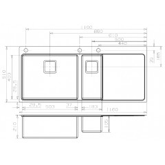 Кухонная мойка Reginox Nevada 50-18 left