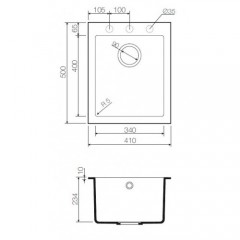 Кухонная мойка Omoikiri Bosen 41-PL