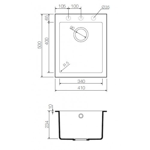 Кухонная мойка Omoikiri Bosen 41-PL