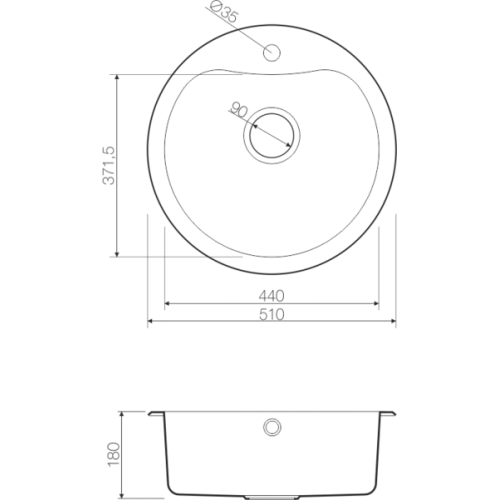 Кухонная мойка Omoikiri Saroma 51-IN