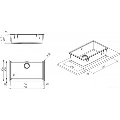 Кухонная мойка Smeg VZP76DV