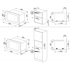 Микроволновая печь Smeg FMI120S2