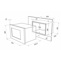 Микроволновая печь Maunfeld MBMO.20.2PGW