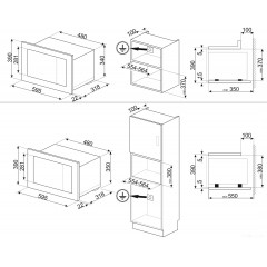Микроволновая печь Smeg FMI120B2
