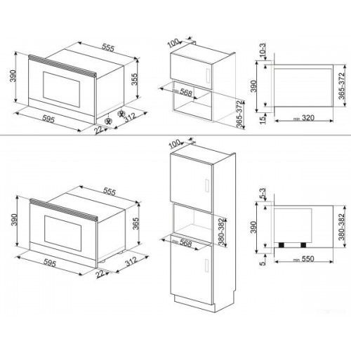 Микроволновая печь Smeg MP722PO