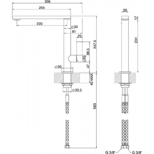 Смеситель Smeg M16CSP