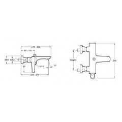 Смеситель Jacob Delafon Aleo+ E72319-CP