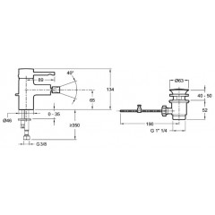 Смеситель Jacob Delafon Cuff E37045-CP