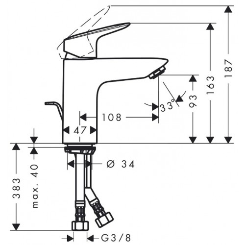 Смеситель Hansgrohe Logis 71103000