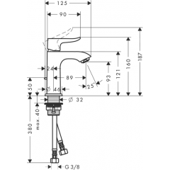 Смеситель Hansgrohe Metris 31088000