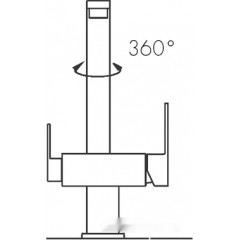 Смеситель Blue Water Taupo черный металлик