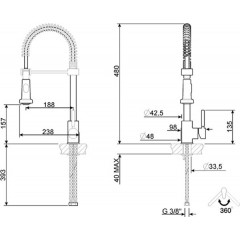 Смеситель Smeg MID9CR