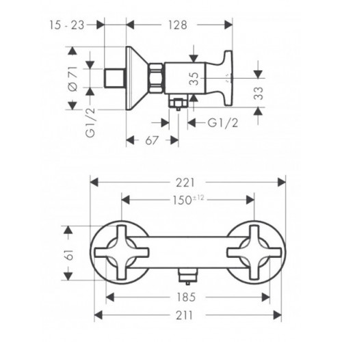 Смеситель Hansgrohe Logis Classic 71260000