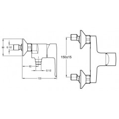 Смеситель Jacob Delafon July E16029-4-CP