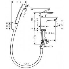 Смеситель Hansgrohe Talis E 71729000