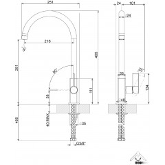 Смеситель Smeg MRMG3CR