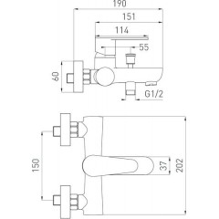 Смеситель Ferro Algeo BAG1