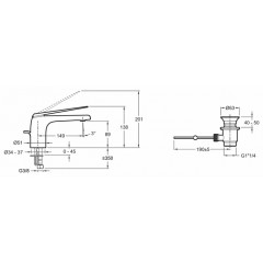 Смеситель Jacob Delafon Avid E97345-CP