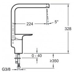 Смеситель Jacob Delafon Aleo E72360-CP