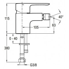 Смеситель Jacob Delafon July E16028-4