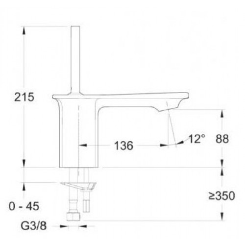 Смеситель Jacob Delafon Stance E14760-CP