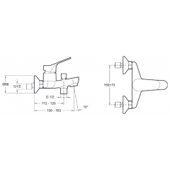 Смеситель Jacob Delafon Brive E75766-CP