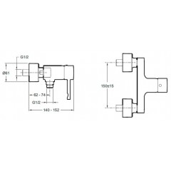 Смеситель Jacob Delafon Cuff E45533-CP