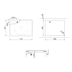 Варочная панель Smeg P875AO