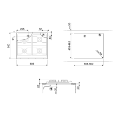 Варочная панель Smeg SRV864AVOGH2