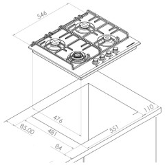 Варочная панель Kuppersberg FQ 62 B