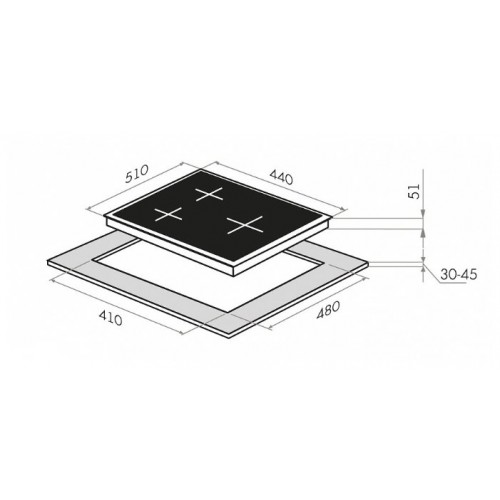 Варочная панель Maunfeld EGHS 43.33CS/G