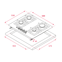 Варочная панель Teka EFX 60 4G AI AL DR