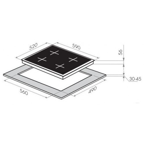 Варочная панель Maunfeld MVI59.2FL-WH