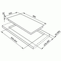 Варочная панель Smeg SRV896AVOGH2