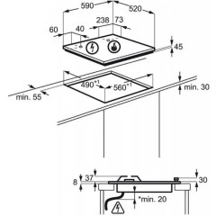Варочная панель Electrolux GPE363MW