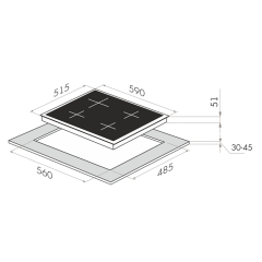 Варочная панель Maunfeld EEHS 64.4S